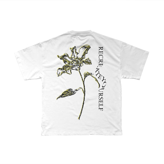 RECREATE YOURSELF - WHITE TEE